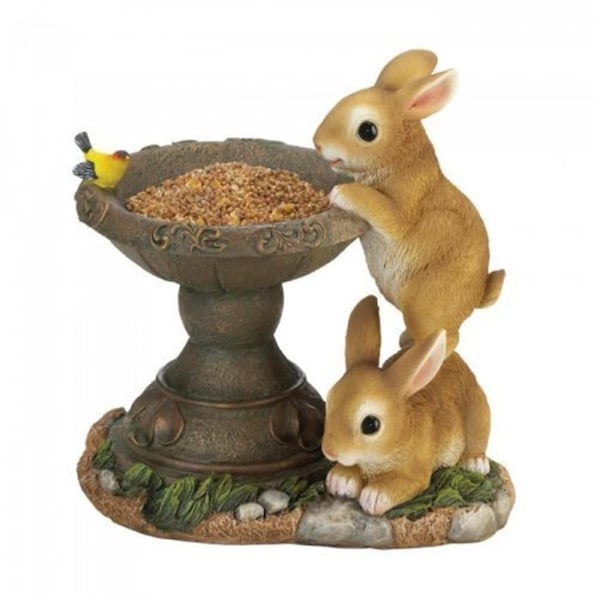 Summerfield Terrace Playful Bunnies Bird Feeder 10018695 - main
